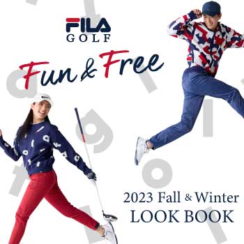  FILAGOLF　フィラゴルフ　ゴルフ　2023秋冬　秋ゴルフ　冬ゴルフ　ゴルフコーデ　防寒対策