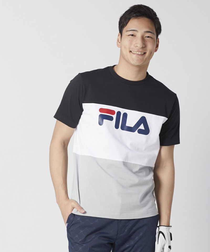 Fila Golf メンズ シンプル ロゴプリント トリコロールｔシャツ Oceanweb オーシャンウェブ 公式通販サイト