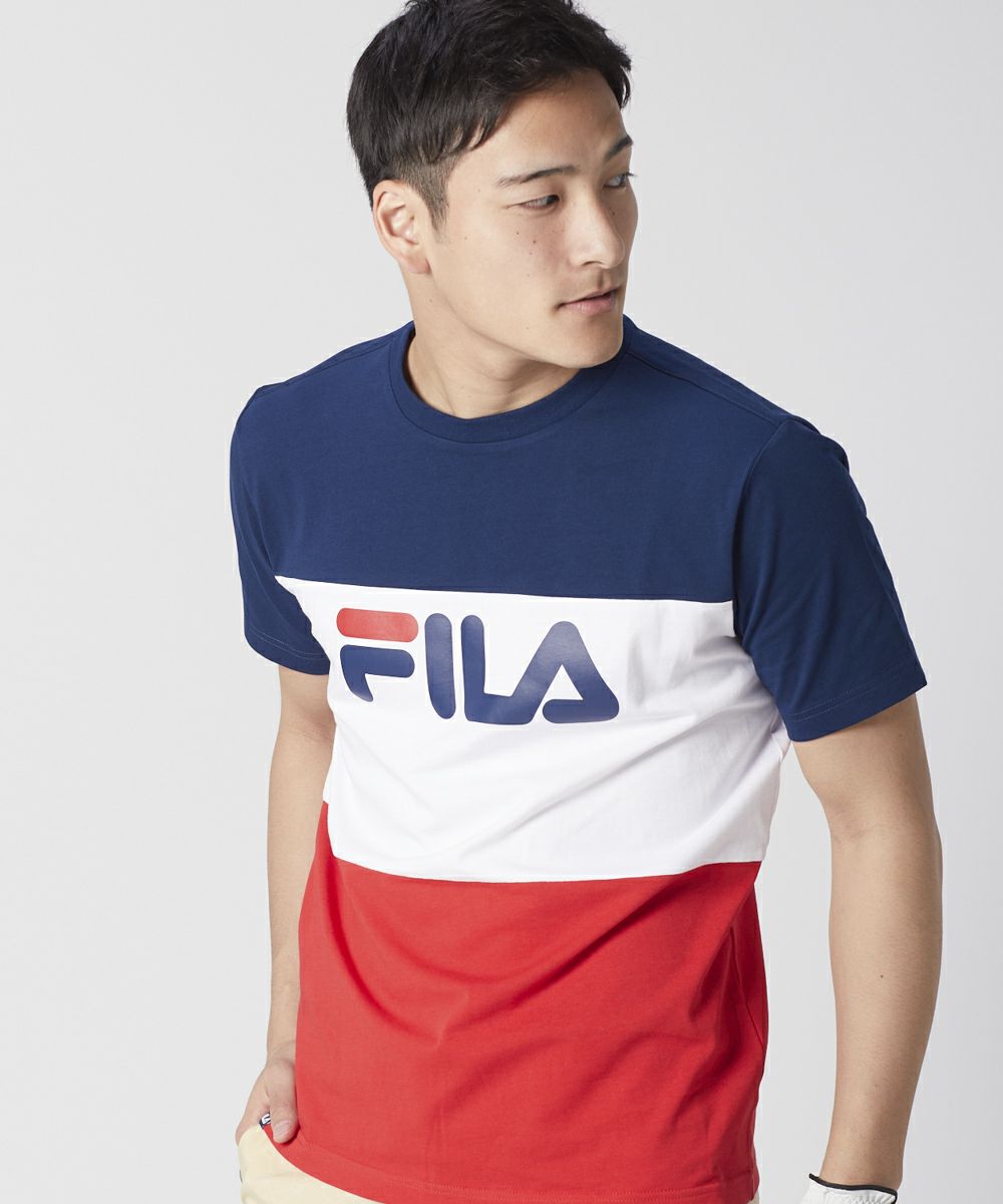 Fila Golf メンズ シンプル ロゴプリント トリコロールｔシャツ Oceanweb オーシャンウェブ 公式通販サイト