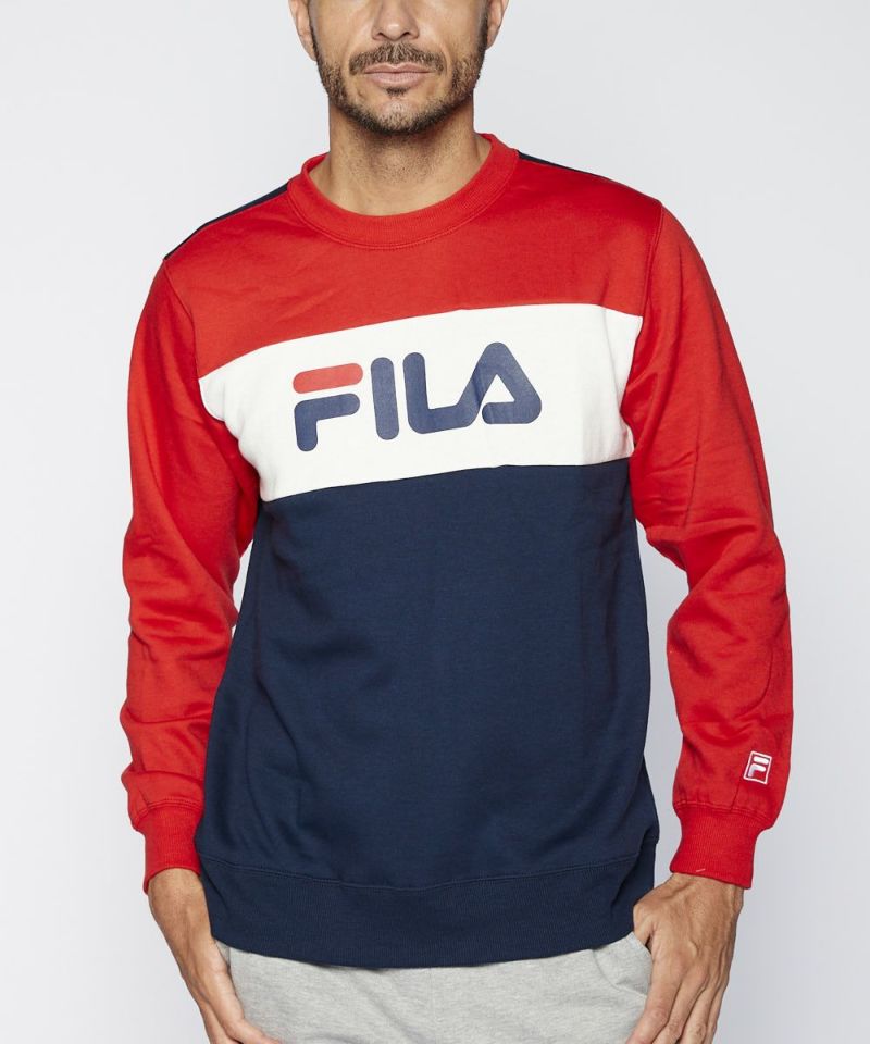 Fila メンズ 裏起毛クルースウェット Oceanweb オーシャンウェブ 公式通販サイト