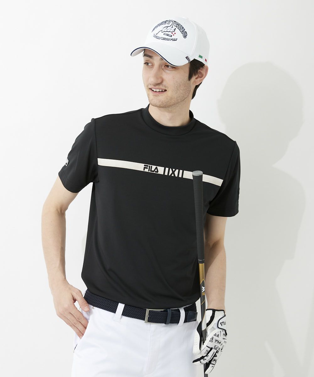 FILA GOLF メンズ スムースモックネックシャツ｜UVカット / 吸汗速乾 / 接触冷感 | OCEANweb（オーシャンウェブ）公式通販サイト