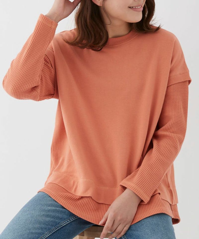 ocean pacific レディース ビックサイズワッフル レイヤー