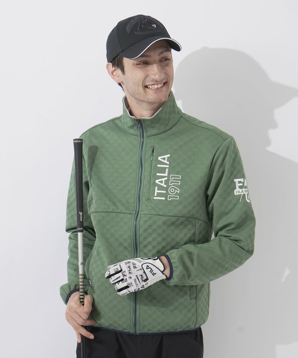 FILA GOLF メンズ 高周波キルトボンディングブルゾン｜防風 / 保温