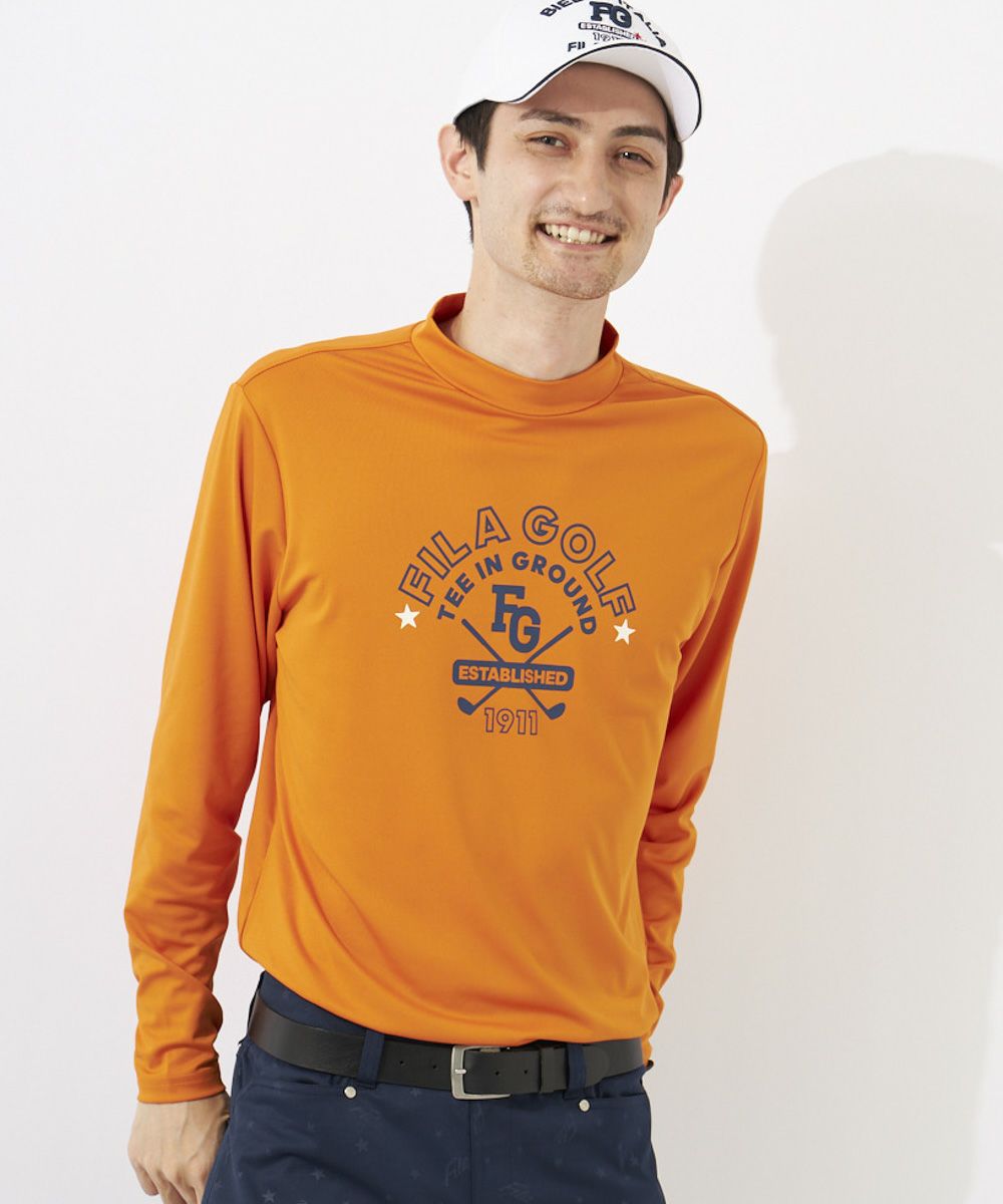 フィラ FILA ゴルフ GOLF モックネック シャツ 吸汗速乾 接触冷感 FILA GOLF フィラゴルフ ゴルフウェア 半袖 シャツ 長袖