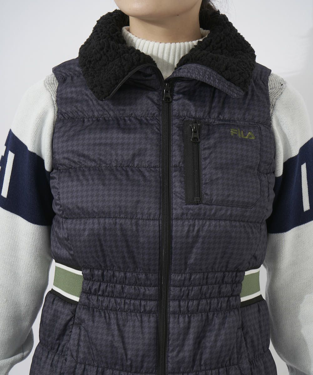 FILA GOLF レディース 中綿ワンピース|撥水加工 / 保温 / 蓄熱 FILA GOLF レディース 中綿ワンピース|撥水加工 / 保温 / 蓄熱