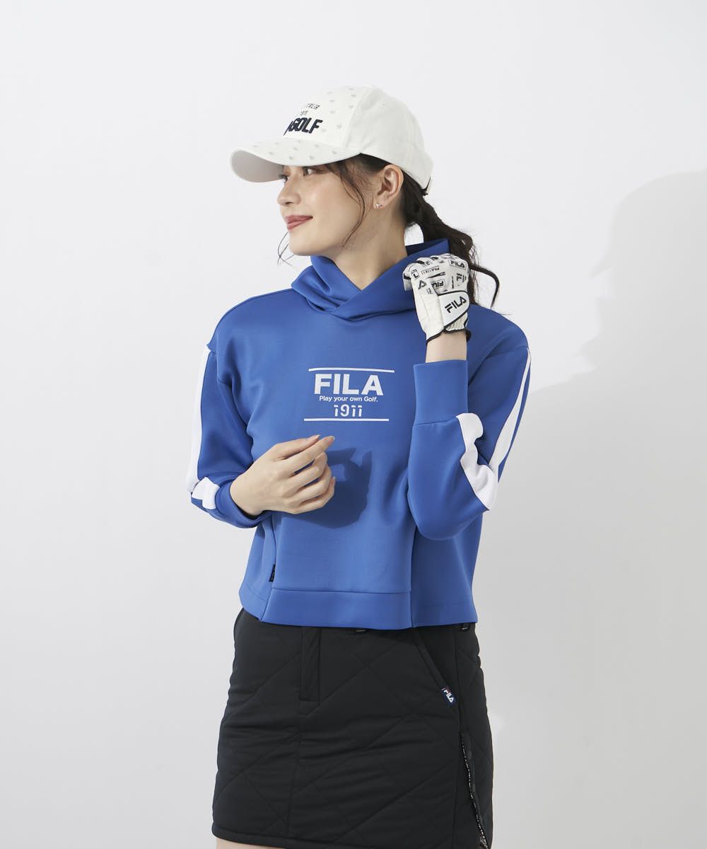 FILA GOLF レディース ダンボールニットパーカー｜UVカット