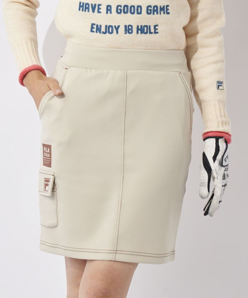 FILA GOLF<br>レディース ダンボールニットスカート｜UVカット / ストレッチ