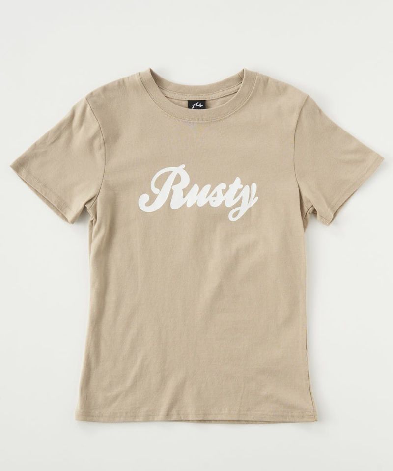 RUSTY<br>キッズ ニコちゃん バックプリント半袖Tシャツ