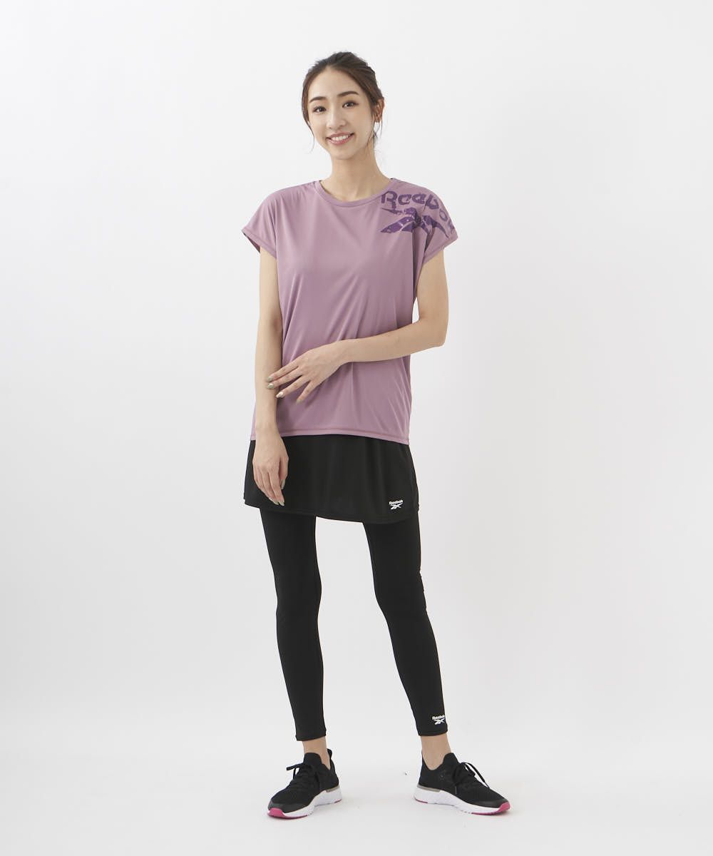 Reebok レディース Tシャツスカート付レギンス3点セット｜水陸両用