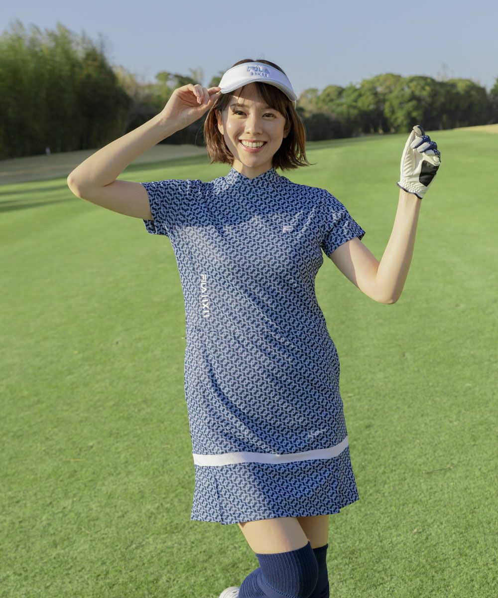 FILA GOLFレディース モックネックワンピース｜吸汗速乾 / UV