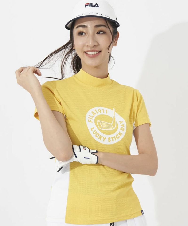 FILA GOLF<br>レディース モックネックシャツ｜吸汗速乾 / UVカット / 接触冷感 / 遮熱