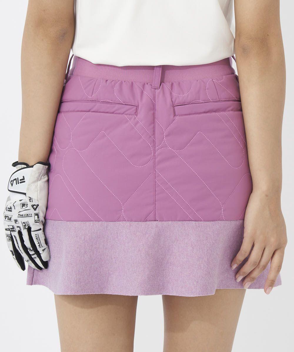 FILA GOLFレディース ニット×中綿スカート｜ストレッチ / 保温 / 蓄熱
