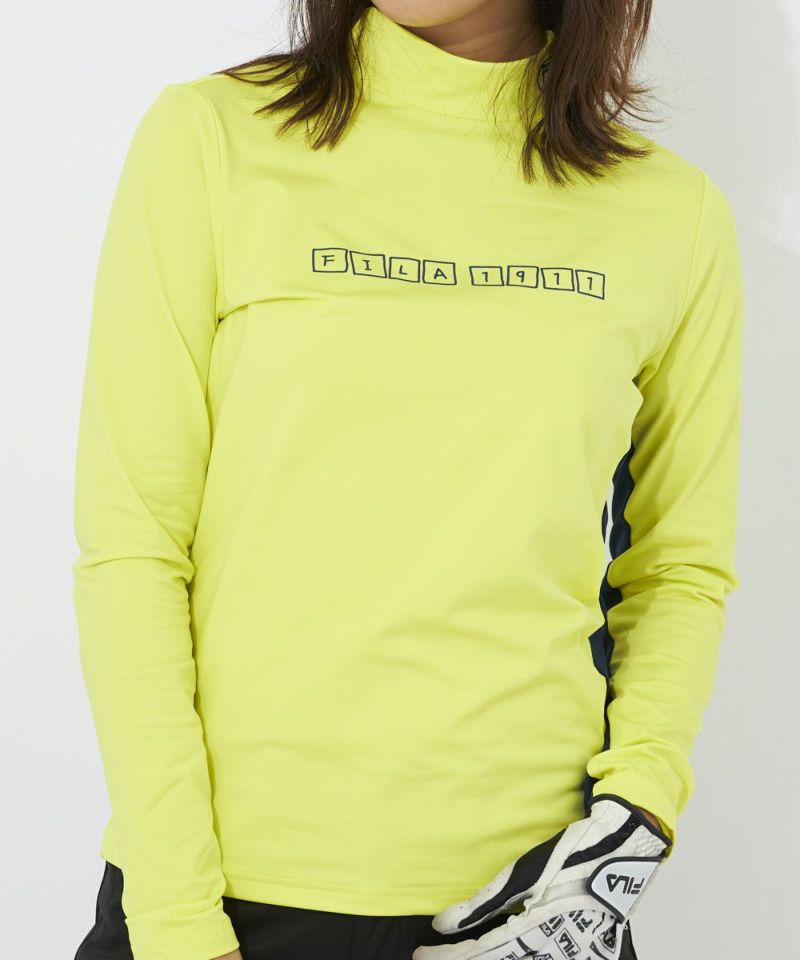 FILA GOLFレディース 長袖モックネックシャツ｜UVカット / 保温