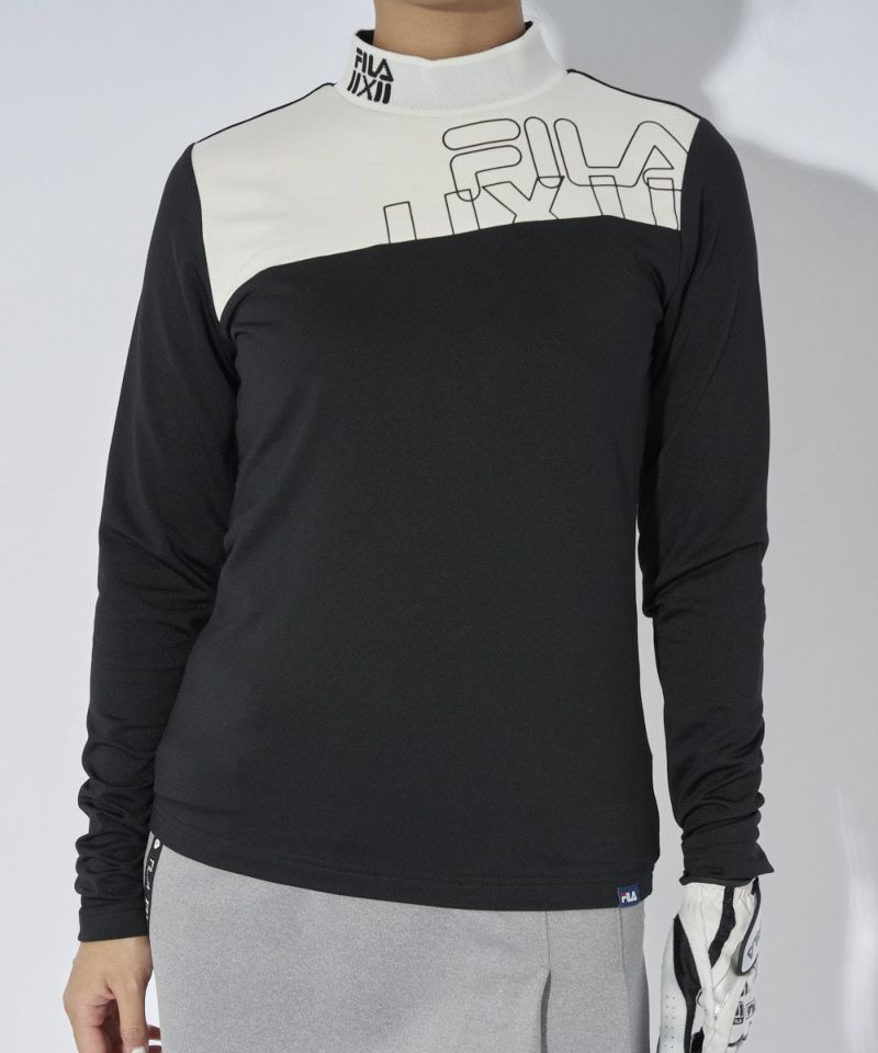 FILA GOLF<br>レディース 長袖モックネックシャツ｜UVカット / 保温