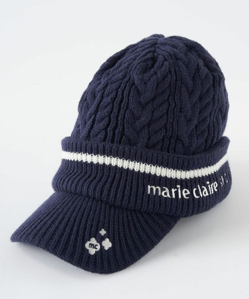 marie claire レディース ツバ付きニットキャップ | OCEANweb