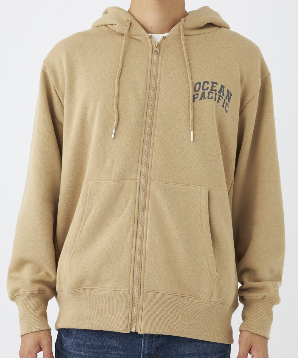 ocean pacific メンズ 裏起毛ジップパーカースウェット