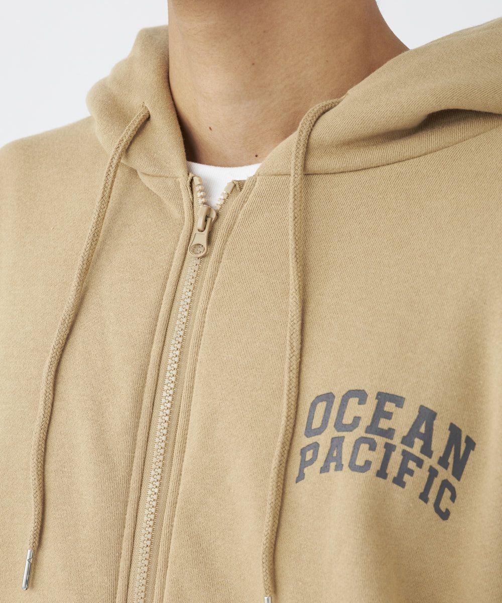 ocean pacific メンズ 裏起毛ジップパーカースウェット