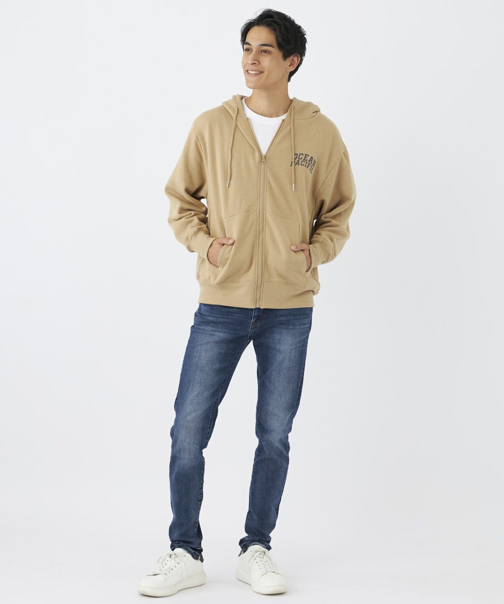 ocean pacific メンズ 裏起毛ジップパーカースウェット