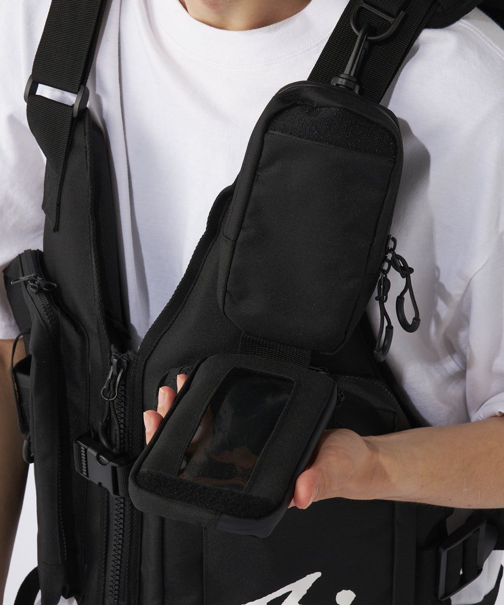 RUSTY フィッシングベスト Fサイズ（BLK）ユニセックス RUSTY ラスティ フィッシングベスト メンズ レディース 釣り