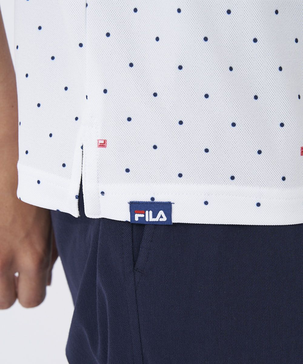 FILA GOLF メンズ ドット柄半袖シャツ｜吸汗速乾/UV | OCEANweb