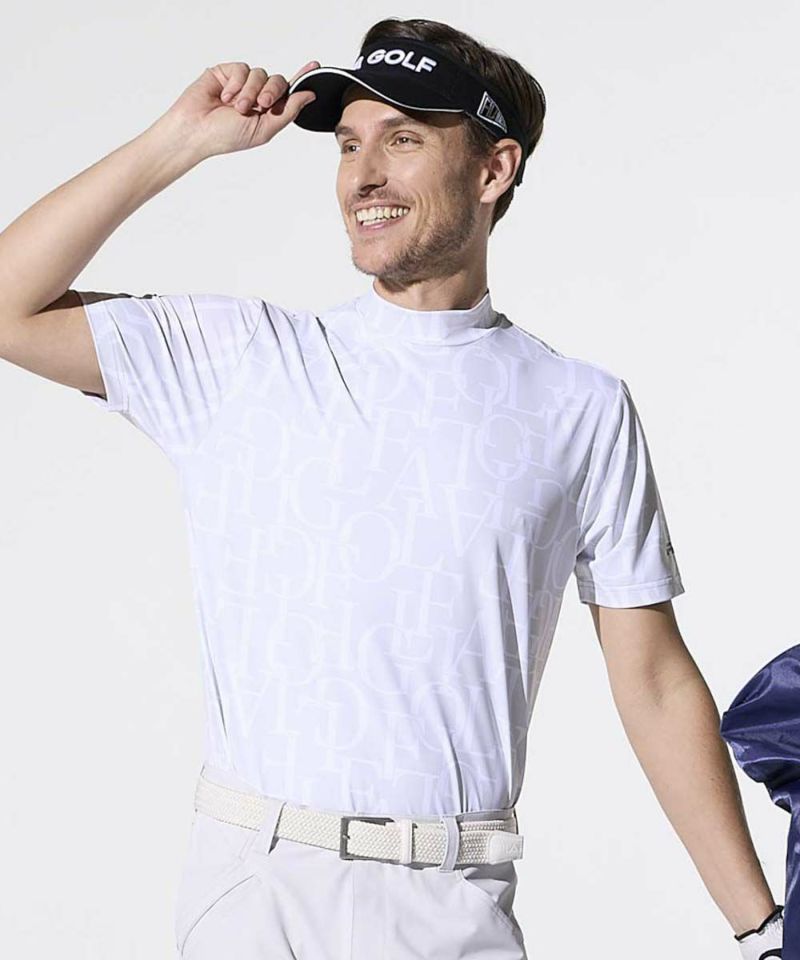 FILA GOLF<br>メンズ モックネックシャツ｜吸汗速乾/接触冷感/防透