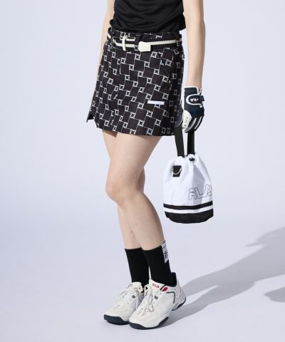 FILA GOLFレディース ロゴ柄ショートパンツ｜撥水加工/UV/吸汗速