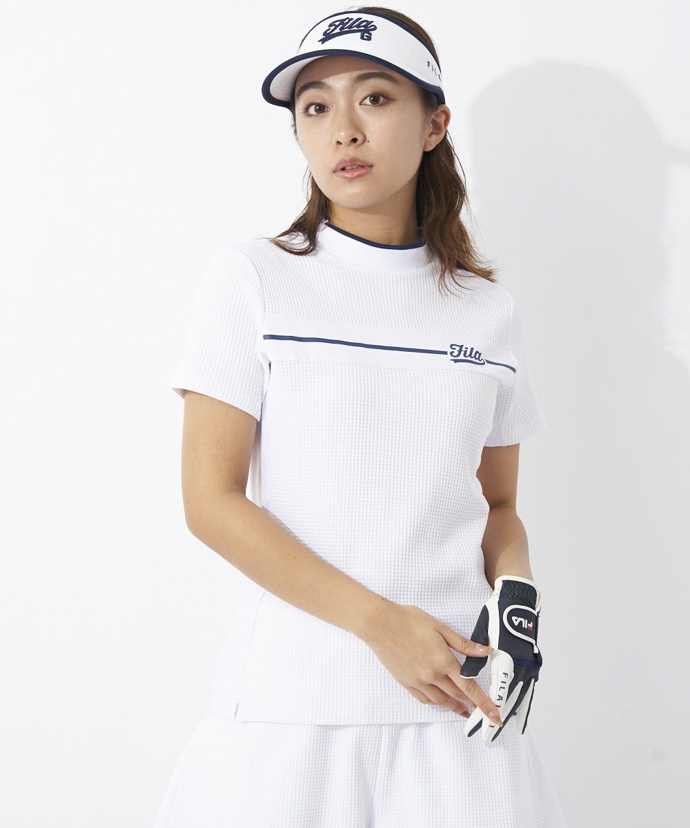 大きいサイズあり】FILA GOLF レディース モックネックシャツ｜防透/UV