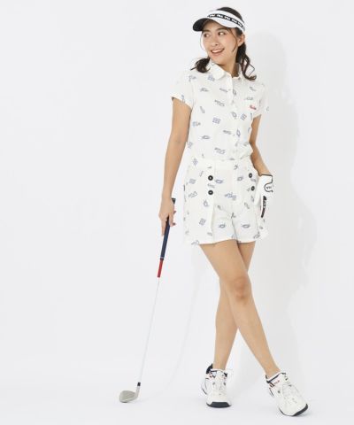 フィラゴルフ 上下セットアップ 半袖ゴルフシャツL ショートパンツM