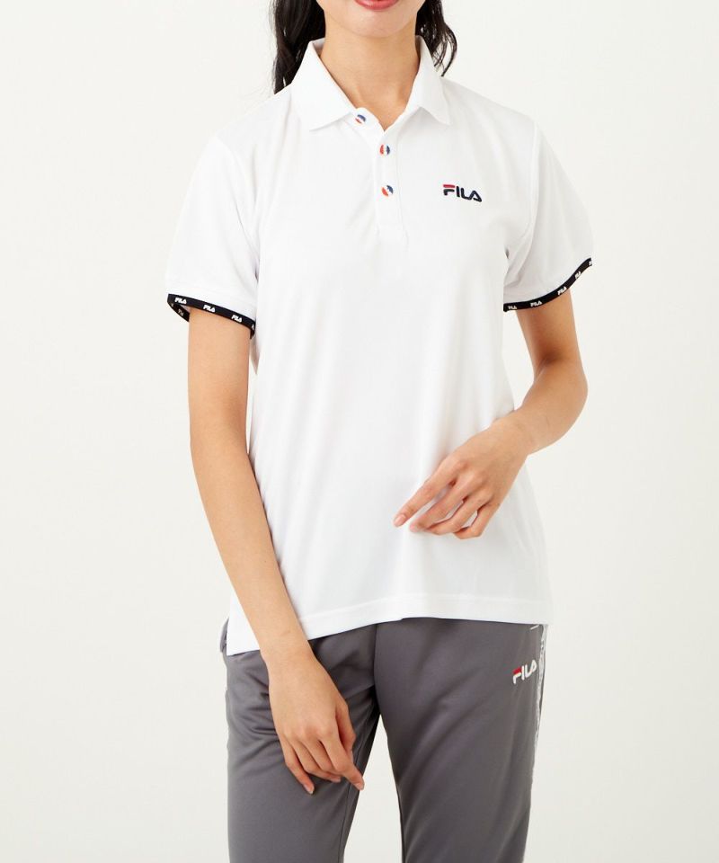 FILA レディース ピンホールメッシュ ポロシャツ | OCEANweb