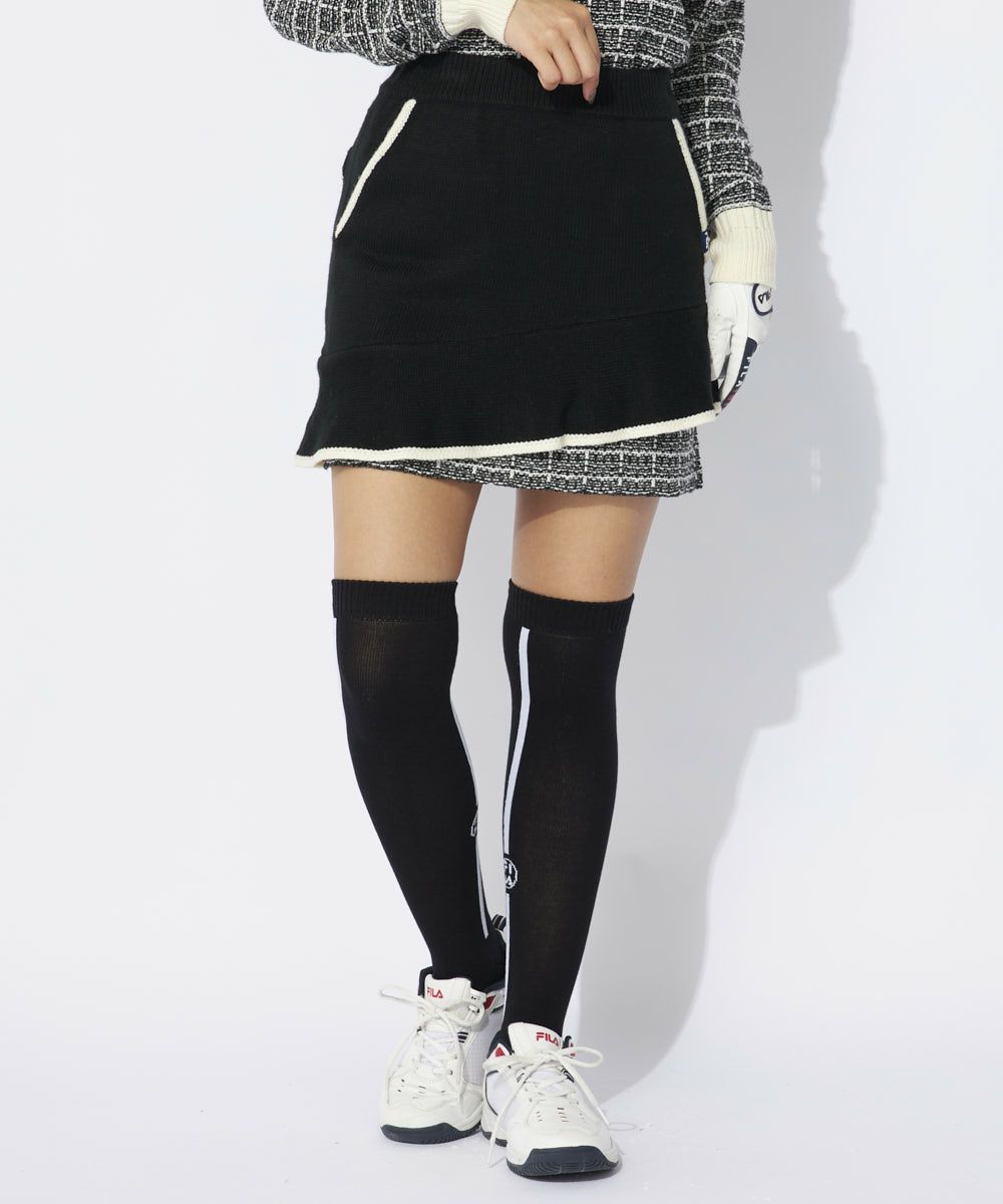 FILA GOLFレディース ツイードニットスカート/セットアップ可