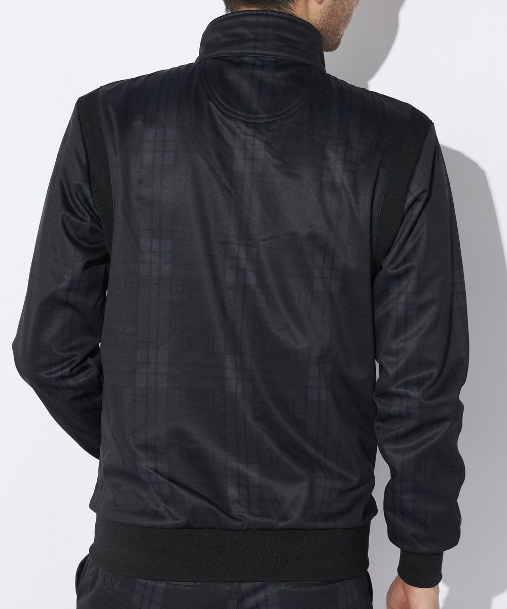 FILA GOLFメンズ チェック柄ボンディングブルゾン｜ストレッチ/保温