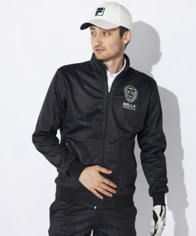 FILA GOLFメンズ チェック柄ボンディングブルゾン｜ストレッチ/保温