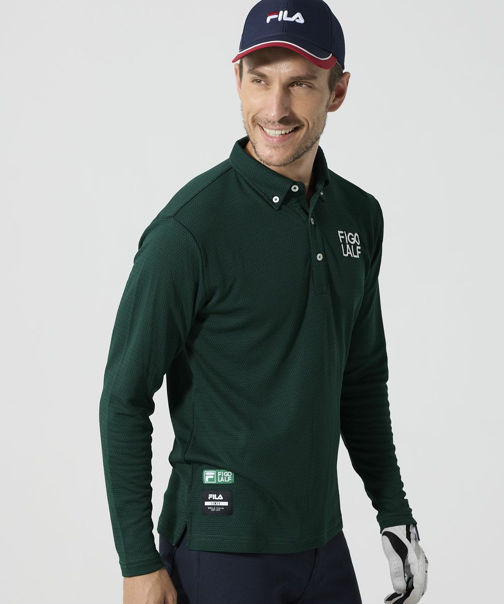 FILA GOLFメンズ 長袖ポロシャツ｜UVカット/保温/蓄熱 | OCEANweb