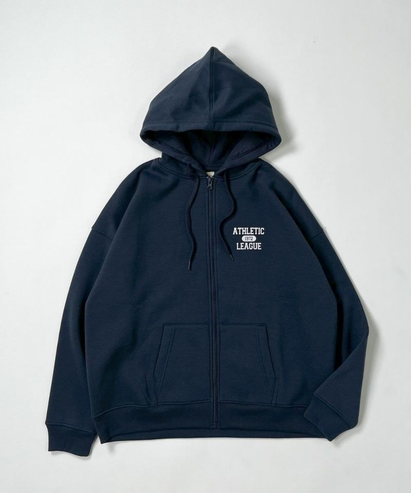 ocean pacificレディース 胸ワンポイント 裏起毛ジップパーカー