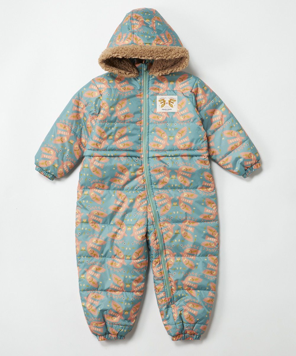 marie claire ENFANTSキッズ 蝶柄スキージャンプスーツ/80cm～100cm