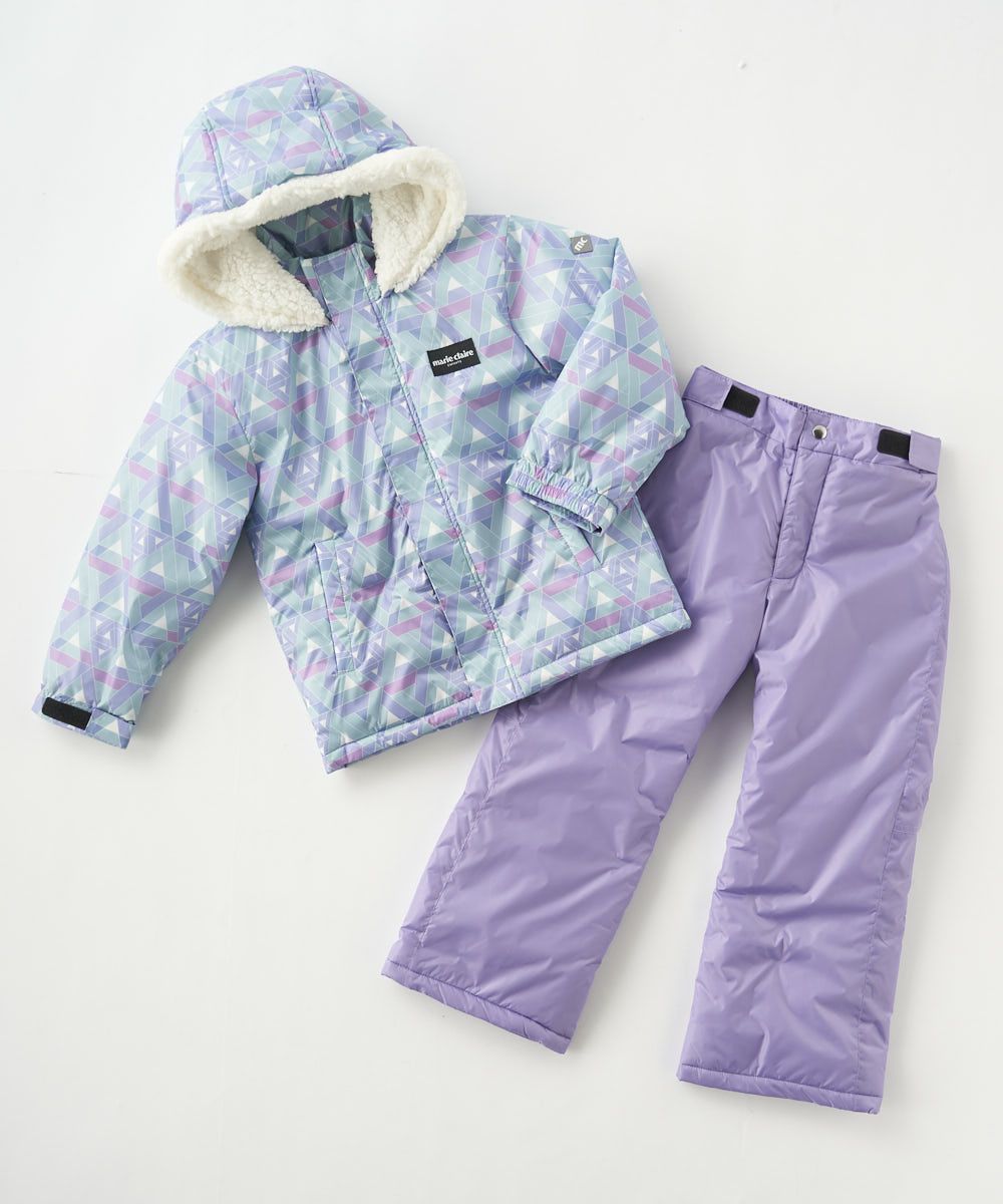 marie claire ENFANTSキッズ サイズ調整付き 幾何柄スキー