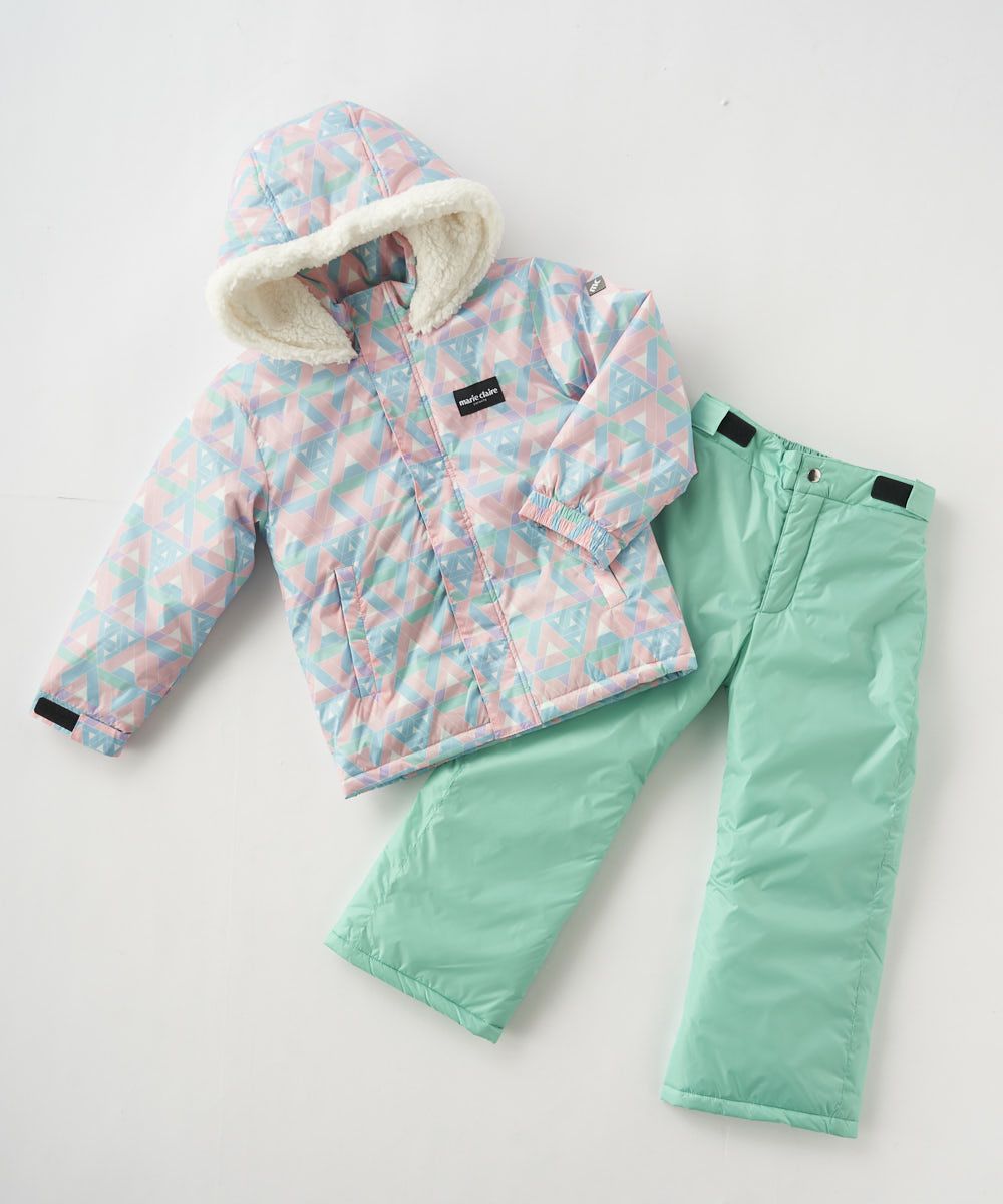 marie claire ENFANTSキッズ サイズ調整付き 幾何柄スキー