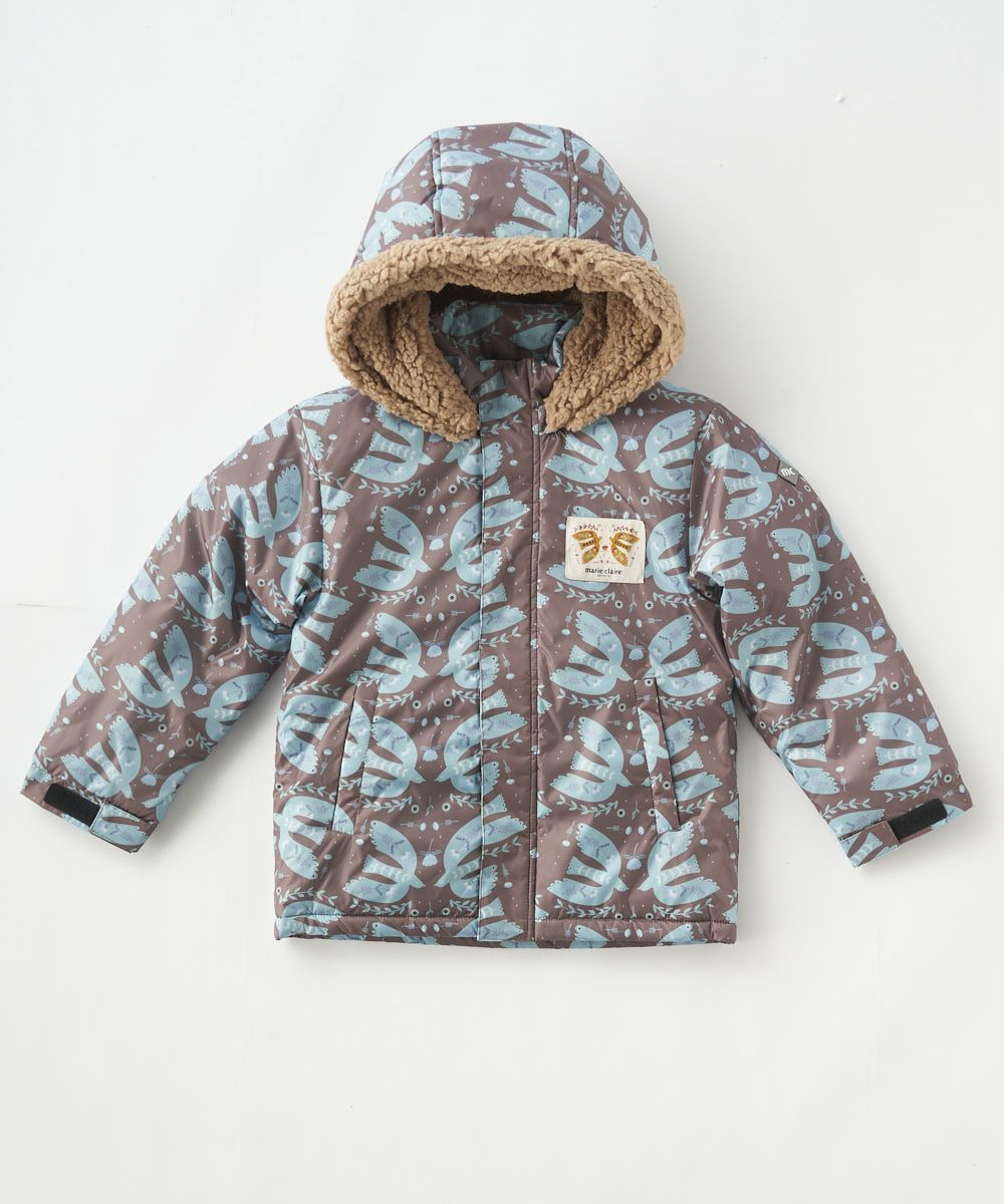 marie claire ENFANTSキッズ サイズ調整付き 蝶柄スキー・スノーボード