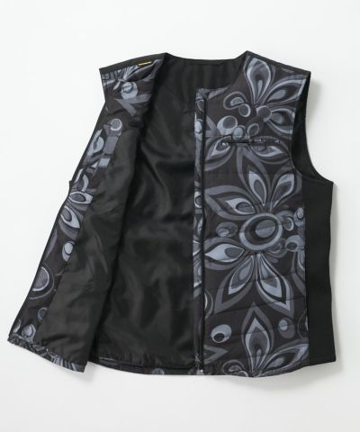 LOUDMOUTHメンズ HOTOPIA中綿電熱ベスト Shagadelic Silver シャガ