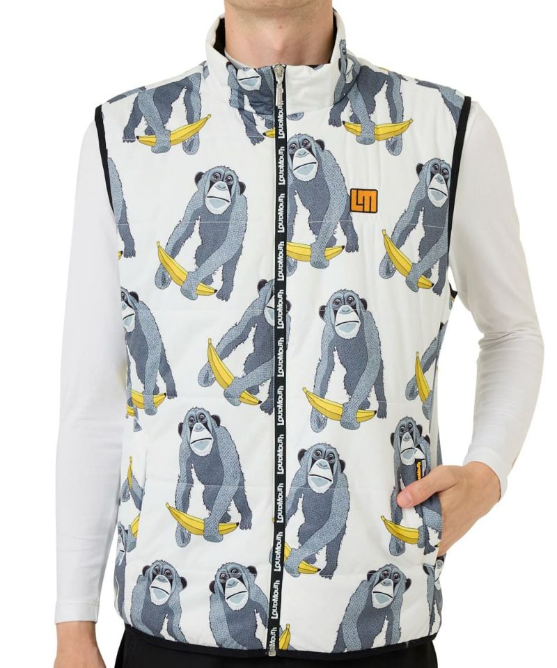 LOUDMOUTHメンズ 中綿ベスト チンパンジー | OCEANweb（オーシャン