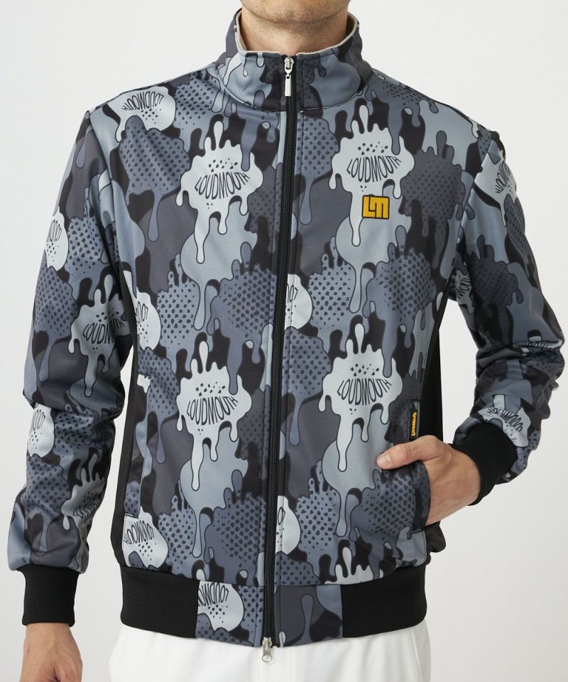 LOUDMOUTHメンズ HOTOPIA中綿電熱ベスト Shagadelic Silver シャガ