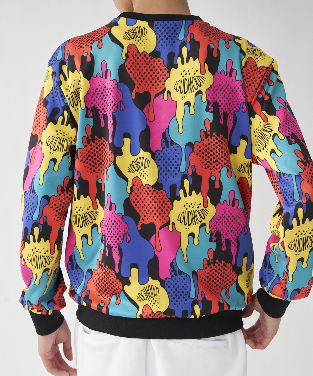 LOUDMOUTHメンズ ダンボールニットスウェット Comical Blot/コミカル