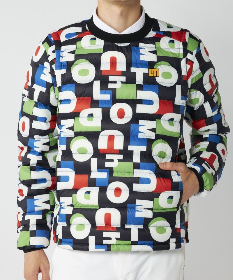 ★新品★ラウドマウス★2wayハイブリッドダウンブルゾン★L★クラシックワーズ LOUDMOUTHメンズ 2wayハイブリッドダウンブルゾン Classic Words