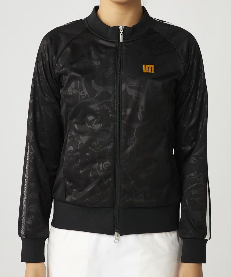 LOUDMOUTHレディース 2wayエンボス袋ジャガードブルゾン ブラック / 袖