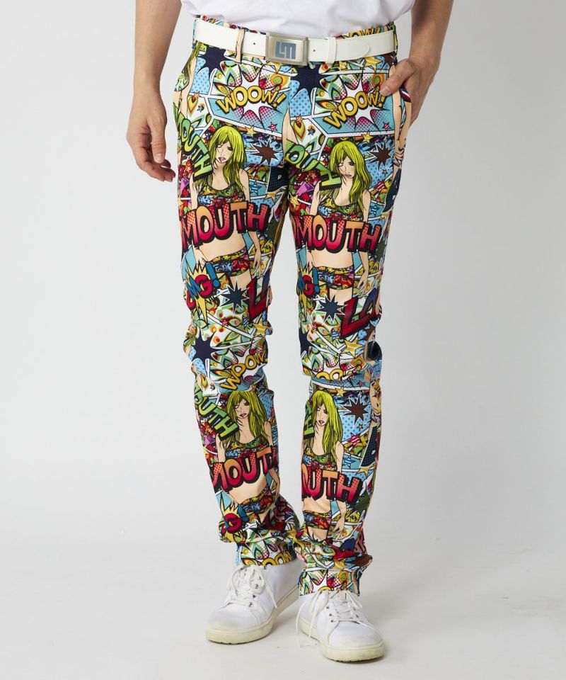 LOUDMOUTHメンズ ストレッチツイル 柄パンツ Flowing Loud/フロー