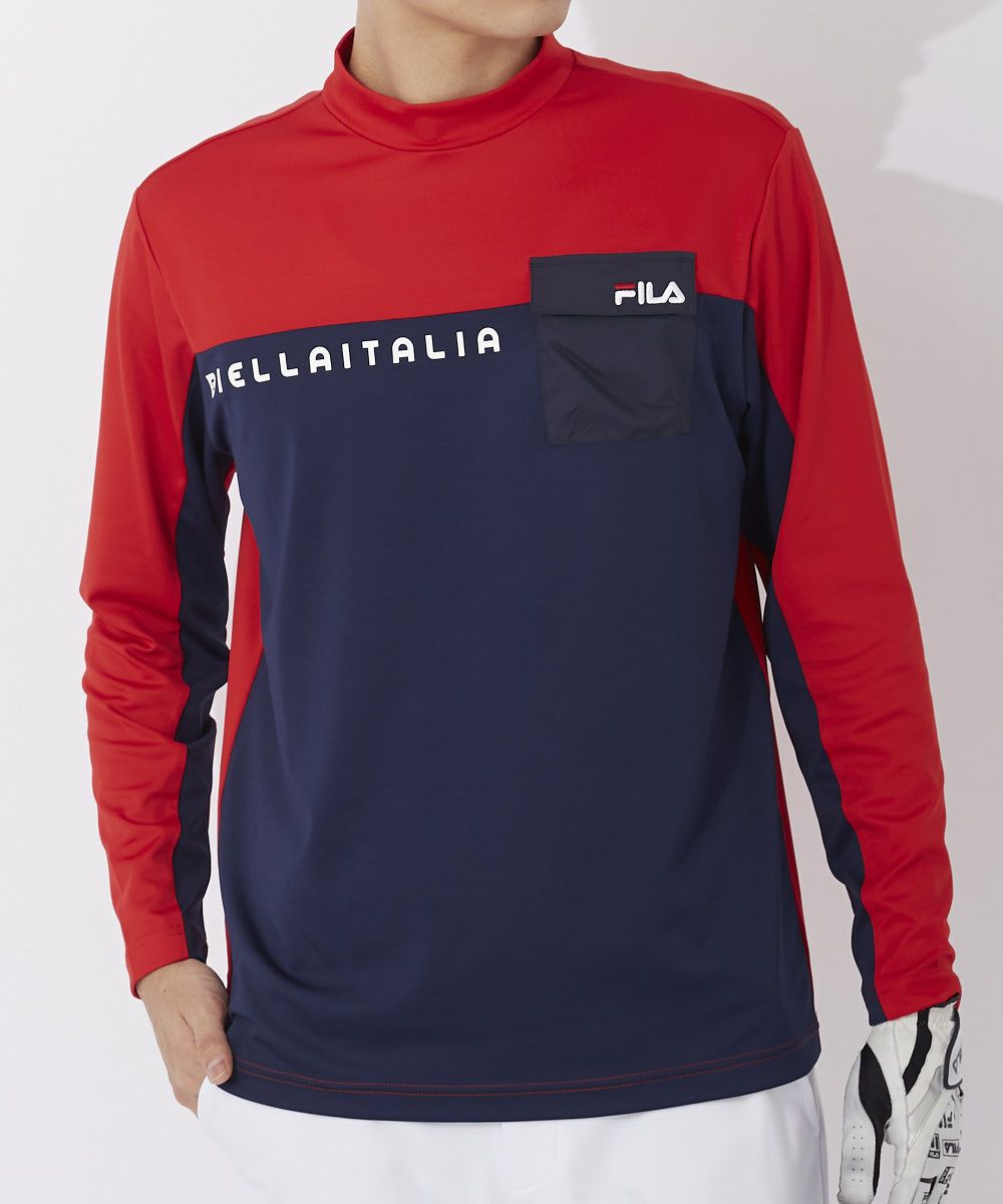 FILA GOLFメンズ モックネック長袖シャツ | OCEANweb（オーシャン