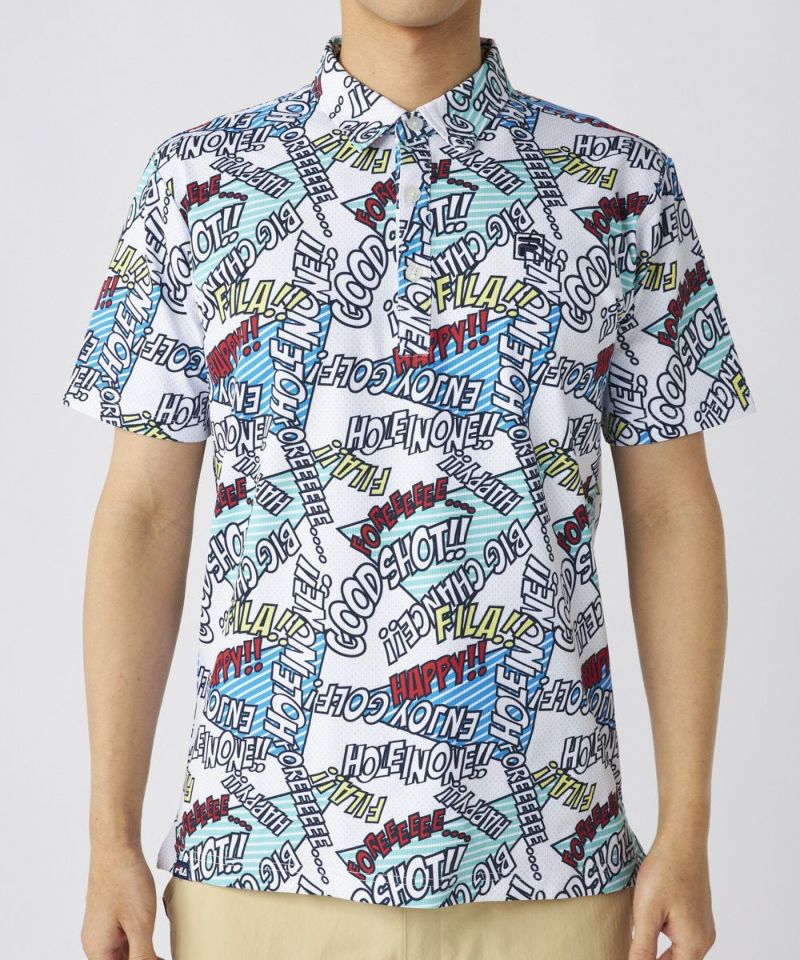 FILA GOLFメンズ コミックPT半袖シャツ｜吸汗速乾/UV | OCEANweb