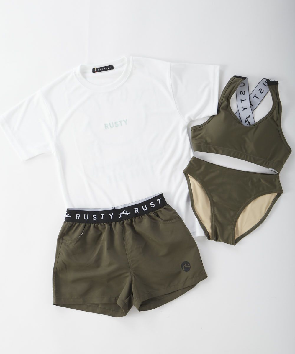 RUSTYレディース 4点セット水着 ニコちゃんラッシュT付き | OCEANweb