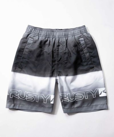 RUSTYメンズ グラデーションボーダー ボードショーツ | OCEANweb