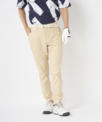 FILA GOLFメンズ ツイルエンボス加工9分丈テーパードパンツ | 吸汗速乾